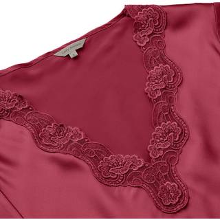 Lady Avenue Pure Silk natkjole, rød, Størrelse: XL, Dame