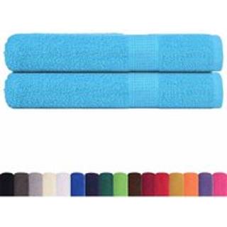 Håndklæder 2 stk. FROGN Turkis 100x200 cm 100% bomuld
