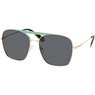 Polaroid PLD 6201/S/X Polarized 3JN/M9 59 Solbriller Kvinder Guld - Matte Aqua Gold - 59mm
