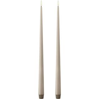 Ester & Erik Led-lys 2-pak 40 Cm Linen Grey - LED-lys Voks Hør Grå - L40-22
