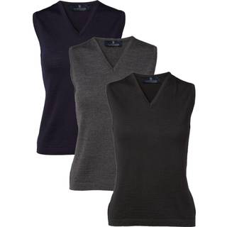 CC55 50133 copenhagen slipover v neck women's Dame Black 2XS