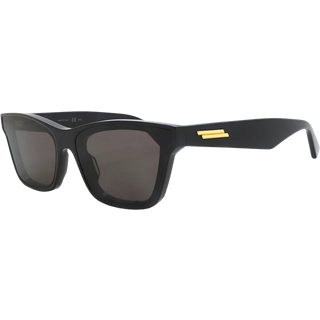 Bottega Veneta Unisex BV1119S 001 Solbriller Acetat Sort Grå Cat Eye Normal