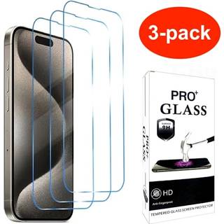 3-pak iPhone 16 Pro Max i hærdet glas - Skærmbeskyttelse
