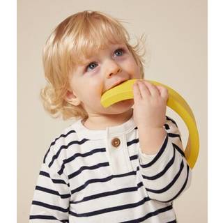 Petit Bateau Langærmet T-shirt I Bomuld Marshmallow Smoking 6 months  Hvid  6 måneder  unisex