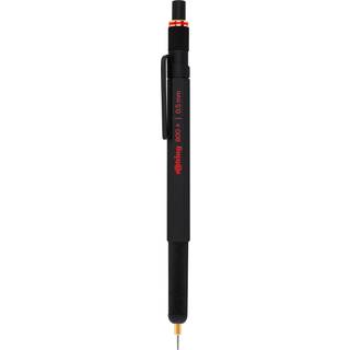 Rotring rOtring 800+ mekanisk blyant og touchscreen stylus | Twist-to-Retract HB 0,5 mm fremdrivningsblyant | Sort metal tønde