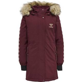 Hummel LEAF TEX COAT, 176, Mørkerød