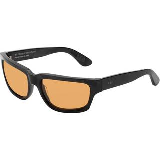 Retrosuperfuture Unisex MG4 Thelonius Fiammato Solbriller Acetat Sort Orange Firkantet Normal