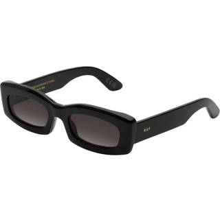 Retrosuperfuture Unisex 8E6 Zaga Black Solbriller Acetat Sort Sort Firkantet Normal