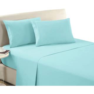 Mellanni Twin XL Flat Sheet - Iconic Collection Bedding Sheets - Hotel Luksus Ekstra blød kølig topark - Easy Care - Wrinkle Fade Stain Resistant