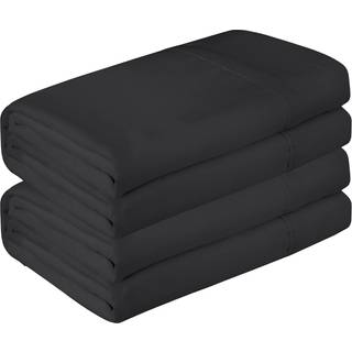 Royale Linned 2 Pack Bulk Flat Sheet Set - Top Sheet - Soft 1800 Microfiber - Wrinkle Stain Resistant - Til hotelmassagebord Hospital sovesal - F