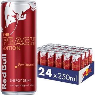 Red Bull 24x Energi Drik, 250 ml, Peach Edition (Fersken)