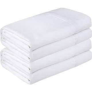 Royale Linned 2 Pack Bulk Flat Sheet Set - Top Sheet - Soft 1800 Microfiber - Wrinkle Stain Resistant - Til hotelmassagebord Hospital sovesal - F