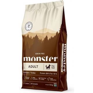 Monster Dog Grain Free Adult All Breed Chicken & Turkey - 12 kg