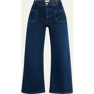 Frame Le Slim Palazzo high-rise wide-leg jeans - blue - 23