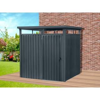 Redskabsskur Redskabsrum Haveskur m/ovenlys, 2,04x2,45x2,26m,5,0m²,Antracit