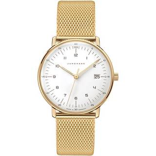 Junghans 47/7452.46 max bill Damenuhr mit Saphirglas Goldfarben