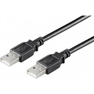 USB 2.0 kabel, sort | USB A han han | 1,8 meter