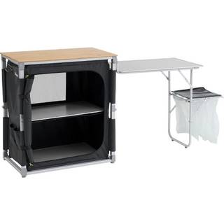 Outwell Padres Storage Unit with Side Table Campingskabe størrelse 210,5/149,5 x 45/45,5 x 82/70 farve grey