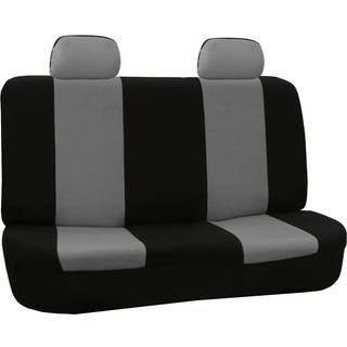 FH Group Car Seat Cover til bags?det Gr? klud - Universal Fit bageste s?deovertr?k til biler med solid b?nkbils?debeskytter til hunde og b?rns in