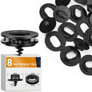 GooACC 8 s?tter gulvm?tte, der holder klip kompatibel med Volkswagen 3D0-864-851-B41 3D0-061-795-B41 Volkswagen Golf R32 GTI Rabbit Jetta & Passa