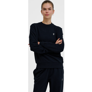 Hummel Pulse Sweat Crewneck M Dame - Sort trøje til løb og træning, komfortabel pasform