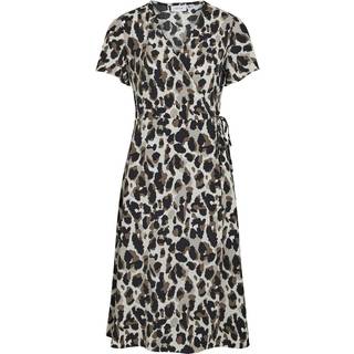 Vilovie Kortærmet Slå Om Kjole