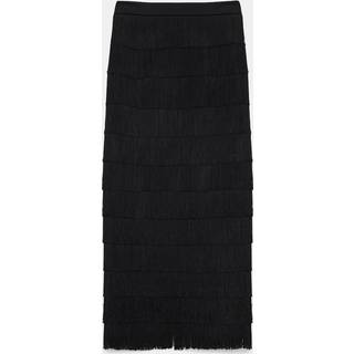 Dorothee Schumacher Emotional Essence fringed maxi skirt - black - S