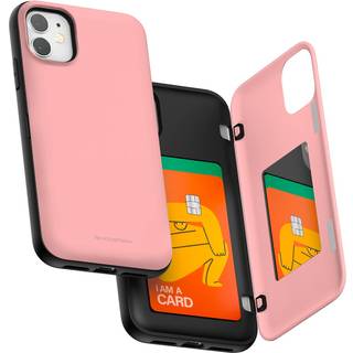 Goospery iPhone 11 tegnebogssag med kortholder beskyttende dobbeltlag kofangertelefon sag - lyser?d