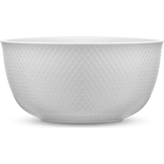 Lyngby Porcelæn Rhombe serveringsskål Ø22 cm Hvid