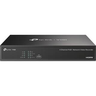 TP-Link VIGI NVR1004H-4P Netværk videooptager (NVR) Sort