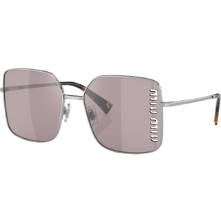 Miu Miu MU51YS 1BC03V 60 Solbriller Kvinder Silver - Silver - 60mm