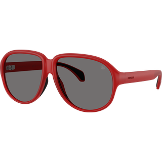 Moncler ME8001 HALCYONNE Polarized 500581 60 Solbriller Mænd Rød - Milky Red - 60mm