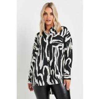 Yours Curve Yours Curve White Oversized Shirt