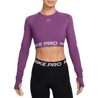 Nike Pro Dri-FIT Cropped LS Tee Str. L Pink