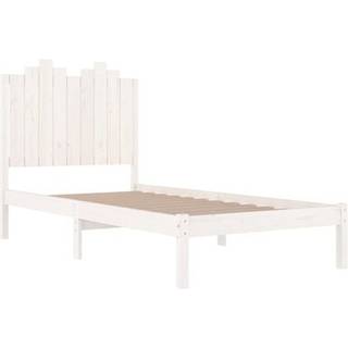 Sengeramme Massivt Fyrretræ - Sort / 75 x 190 cm