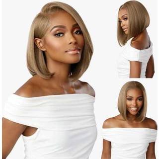 Sensationnel bare blonder 13x6 parykker - Enhed 3 glueless syntetisk med 180 graders forudoplukket hårgrænse non Løft 2040 større gitter tyndere