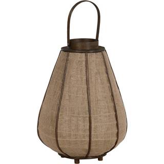 Lyseholder Home ESPRIT Natur Jute Bambus 36 x 36 x 48,5 cm