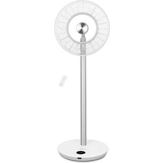 Emerio Genopladelig gulvventilator - 33.5 cm - Hvid/sølv