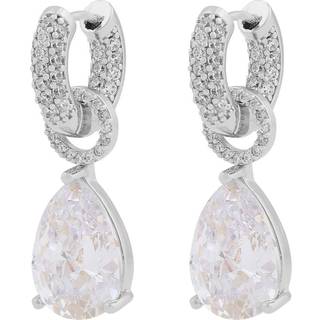Snö Of Sweden Naomi Stone Drop Pendant Earring Silver/Clear