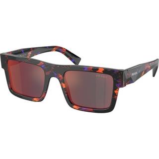 Prada Mand PR 19WS 06V40E Solbriller Acetat Orange Grå Firkantet Spejlet Spejl