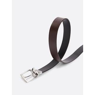 Denton Reversible Square Buckle Leather Belt