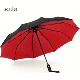 TEMU Automatic Double-layer Sun Umbrella For Men And Women, Foldable, , Extra-large Size For 2 People, Reinforced Windproof And Sunshade