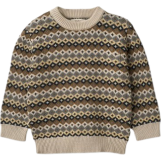 Wheat Multi Blue Pullover Elias Bomuld