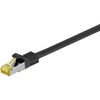 Pro RJ45 patch cord CAT 6A S/FTP (PiMF) 500 MHz with CAT 7 raw cable magenta - Pink - 5 meter