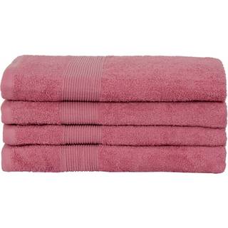 Badehåndklæde - 70x140 cm - 100% blødt bomuld - Rosa badehåndklæde fra Nordstrand Home