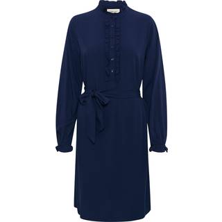 Cream Crvenea Frill Dress Kjoler 10613822 Navy Blazer (44)