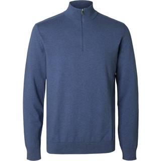Bomuld Strik Med 1/2 Zip
