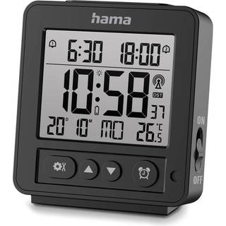 Hama 'Rhodes' Digital Radio Alarm Clock LCD Black
