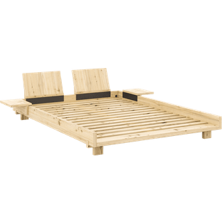 Karup Design Social Bed (inkl. 2 ryglæn & 2 sideborde) - Clear Lacquered 101 180x200cm