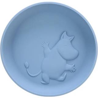 Rätt Start Mumin silikone tallerken med sugekop, Himmelblå